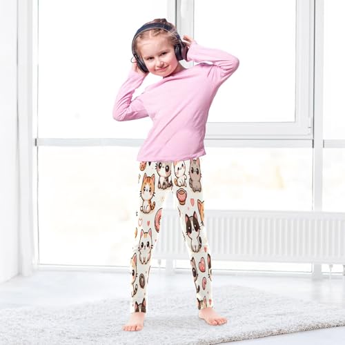 Toddler Girls Leggings Printed Yoga Pants Leggings Ice Cream Cat for Kids4