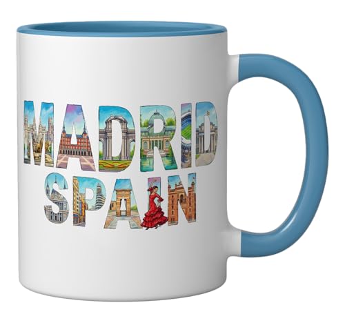 Taza de cerámica souvenir Madrid para viajes 11 oz miniatura 2