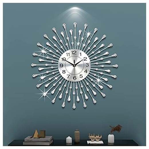 FLEBLE Modern Large Wall Clocks for Living Room Decor Big Silent Wall Clocks Battery Operated item