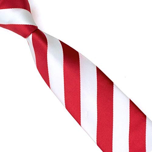 Cravate Bl-042 rouge en soie jacquard pour costume homme de loisirs