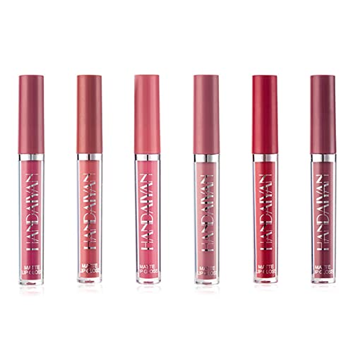 maquiagem batom líquido | Batom aveludado para mulheres | Conjunto maquiagem labial longa duração à