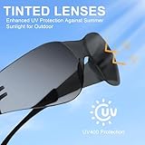 Tinted Safety Glasses for Work 6 Pack, Safety Googles for Men Women,Safety Sunglasses Scratch & Impact Resistant UV protection sunglasses for Construction, Outdoor Sports Gifts for Valentine's Day Men - Image 4