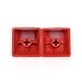 immagine 1Arancione Doppio tastiere PBT con riempimento bianco 9 Translucidus Backlit tasti per tastiere meccaniche di gioco