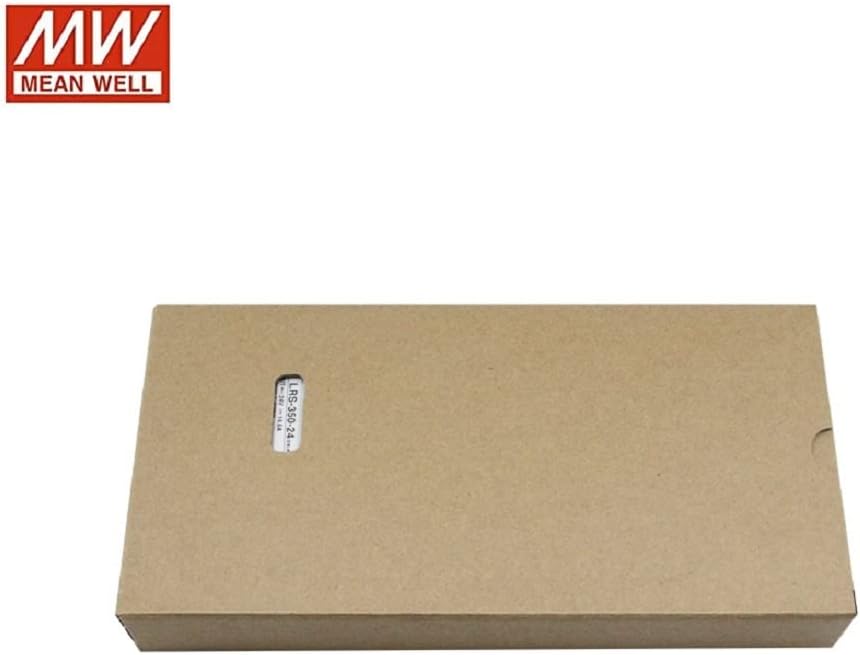 Mean Well 24V Power Supply LRS-350-24, DC 350W 14.6A Enclosed DC Switching Power Supply, 3D Printer Replacement Power Bench, with a Terminal Cover, Mounting Brackets and Screws