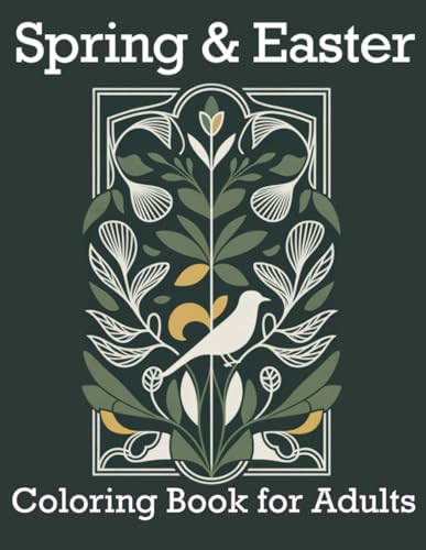 Spring & Easter Coloring Book for Adults: Botanical, Ornamental and Art-Inspired Modern Style Designs image 2
