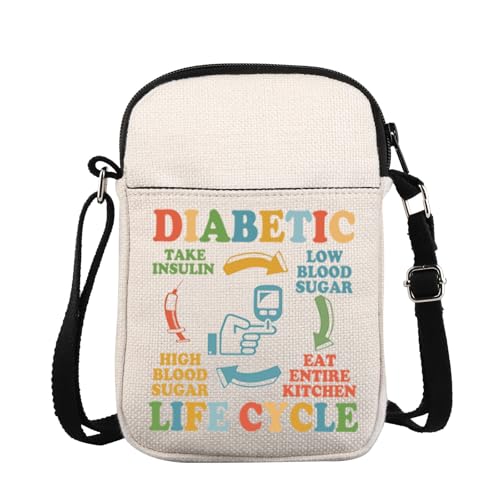 Sac à bandoulière pour insuline diabétique - Cadeau de sensibilisation