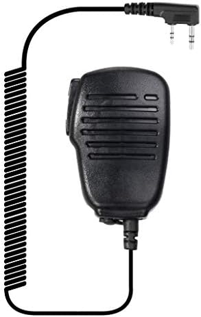 Hoornie® Casque Radio Militaire Premium Avec Câble Tressé 3X Plus Résistant - Compatible Kenwood TK-3101, TK-3201, TK-3301 Et Plus, 10 Bouchons D'Oreilles Inclus
