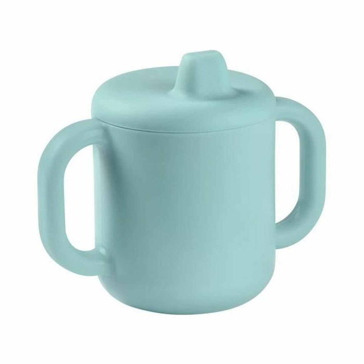 Béaba Learning Glass/Cup for Child/Baby, 100% Silicone, Soft and Very Resistant Material, Microwave Compatible, Blue