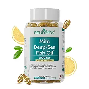 Neuherbs Mini Deep Sea Omega 3 Fish Oil 1000 mg With