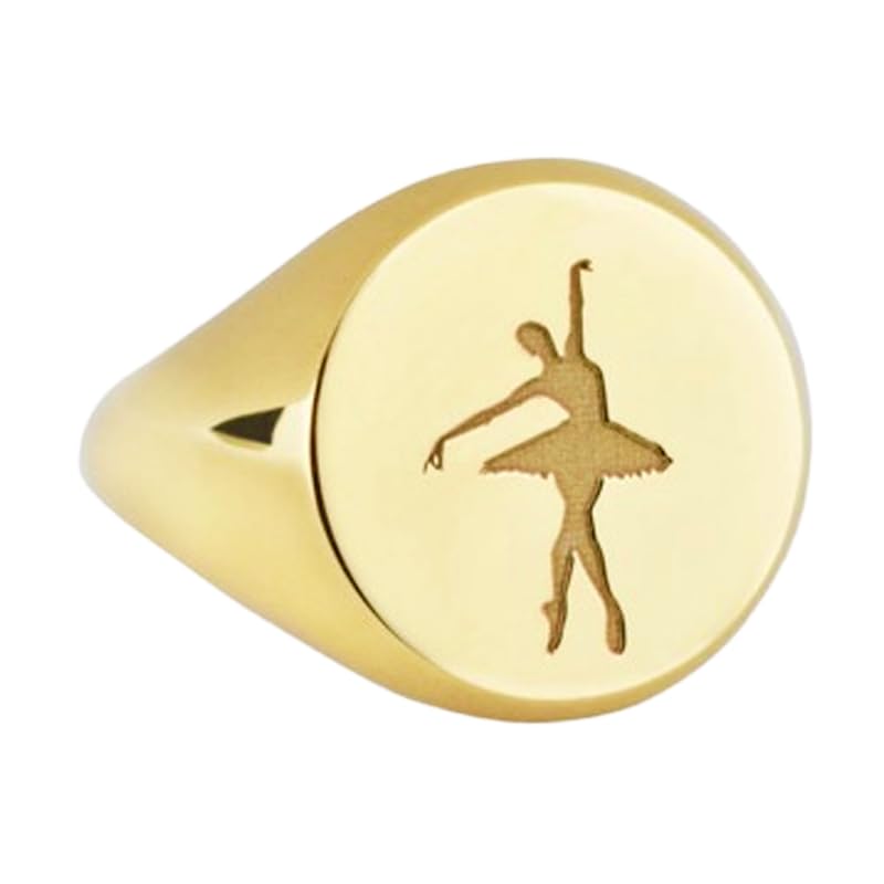 Cadeau de danseuse unique avec cette bague rose ballerine en argent sterling 925
