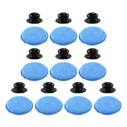 Ieron 10 Pezzi di tamponi applicatori per Auto, spugne per la Pulizia dell'auto, tamponi lucidanti, tamponi applicatori per ceratura per lucidatura Manuale dell'auto, con Manico