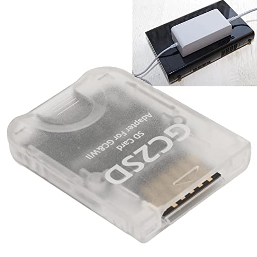 GC2SD Micro Storage Card Adapter, Game Console Card Reader Replacement for Wii GC (Transparent) - Image 3