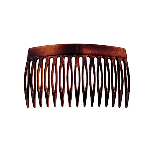 Righe e Pois - 513-003 - Peigne pour cheveux de 7 cm de couleur brune - Fabriqué en France - barrettes, trombones, peignes pour cheveux
