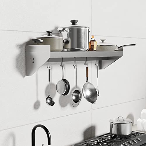 Halamine Stainless Shelf, 48 * 14 In Stainless Steel Shelf Wall Mounted thumb #6