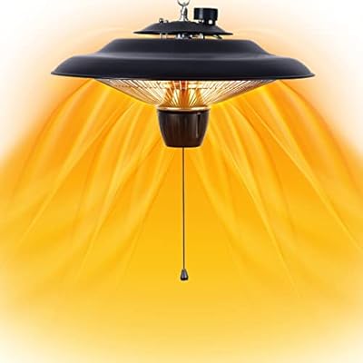 DONYER POWER 1500W Electric Patio Heater Ceiling Mounted Outdoor Heaters for Patio Easy Installation both Indoor Use