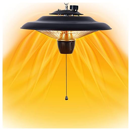 DONYER POWER 1500W Electric Patio Heater Ceiling Mounted Outdoor Heaters for Patio Easy Installation both Indoor Use