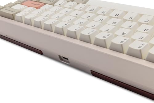 Image of KEEBMONKEY WOBKEY Zen 65 65% Quick Release Wireless Mechanical Keyboard with RGB, CNC Aluminum Case, Hot-Swappable, VIA Support, BT /2.4G /USB-C Gaming Keyboard for Mac /Windows (Ultra Warm Silver)