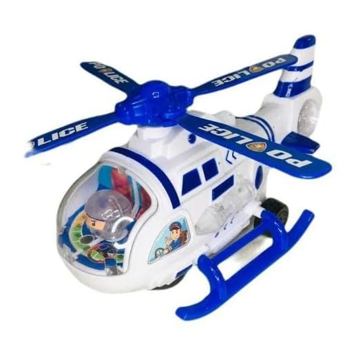 Helicóptero Musical Anda com Luzes e Sons e Bate e Volta Brinquedo Infantil