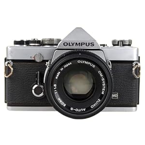 Olympus OM 1 Vintage 35mm SLR Film Camera with f/1.8 50mm Prime Lens (Renewed)
