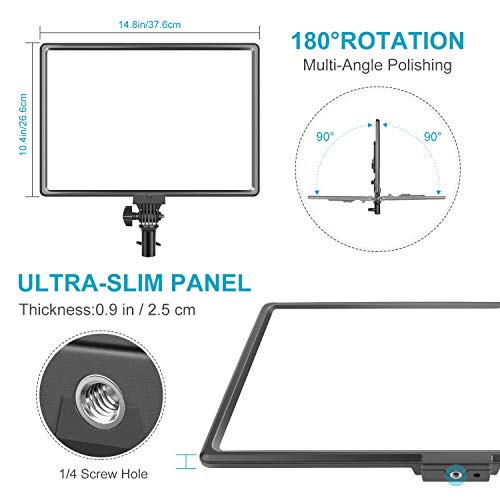 NEEWER Luce Video LED Ultra-Sottile, 40W