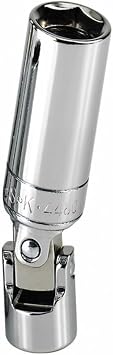 SK Tools USA 3/8" Drive, 5/8", 6 Point, Chrome Flex Spark Plug Socket | 4480