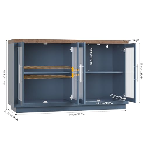 Luxury Glass Dining Cabinet Modern