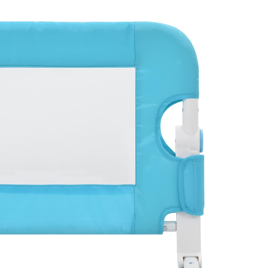 Kleinkind Bettschutzgitter Blau 120x42 cm Polyester klappbar mit atmungsaktivem Netz, bettkantenschutz und Absturzsicherung für Kinderbett, Elternbett, Boxspringbett und Reisebett