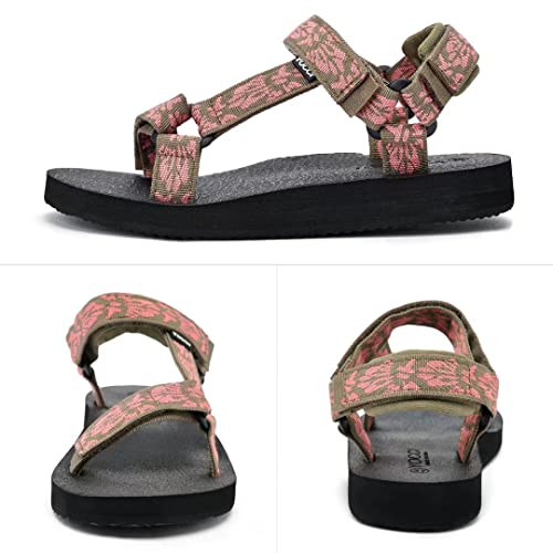 Women's Outdoor Sport Sandals with Arch Support and Yoga Mat Insole
