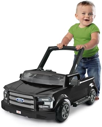 Bright Starts Ways to Play Yürüteç - Ford F-150, Akik Siyahı, 4'ü 1 Arada Yürüteç 6 Aylık ve Üzeri - Görsel 3