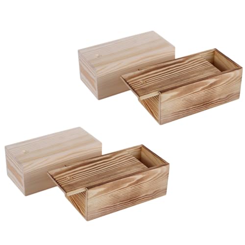 Boîtes de rangement à bijoux en bois de grosse capacité Operitacx - 2