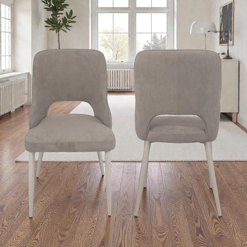 Image of The Attic Modern Edge 6 Chair Dining Set,Beige,Rose Gold & Cream,160Cms