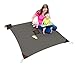 MONKEY MAT Portable Lightweight Indoor/Outdoor 5x5' Water/Sand Repellent Blanket with Corner Weights & Loops in Compact Pouch (Gray Groove)