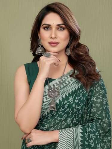 Image of Yashika Women's Georgette Saree with Blouse Piece for Traditional Ethinic Wear Sari