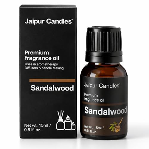 Image of Fragrance Oil | 15 ml | Aroma Oil for Home Fragrance | Best for Aromatherapy | Use in Diffusers, Candles, Air Fresheners (15ML, Sandalwood)
