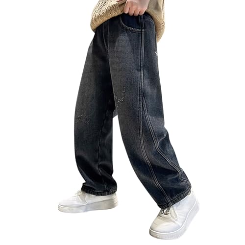 Pantalon garçon 3 ans pull-on jean loose été facile