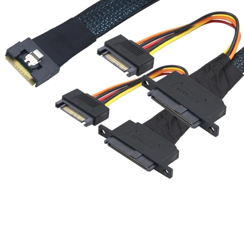 Cable Slimline SAS para servidor con adaptador anti-Misplug de 0.5m 6