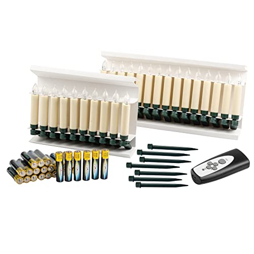 Innocom 25er-Set Kabellose Mini-LED-Baumkerzen, inkl. Batterien und...