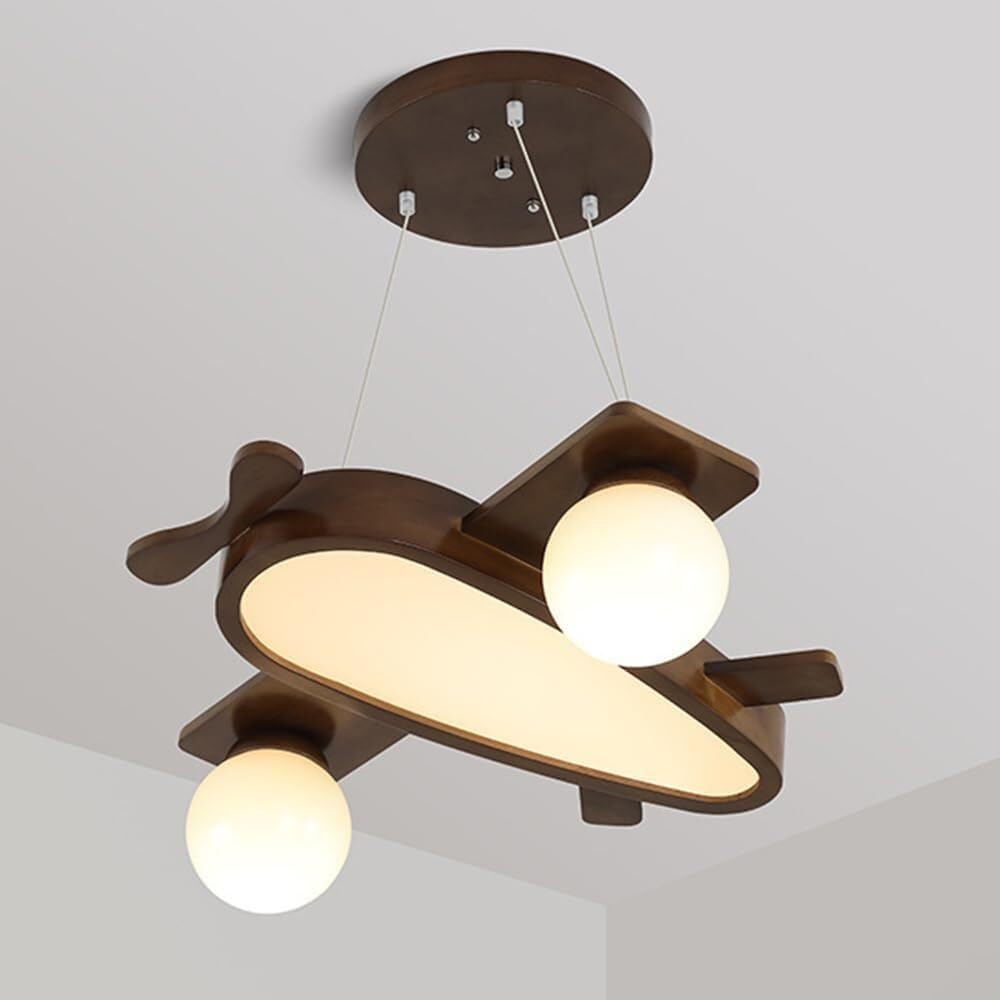 Lampe de plafond à LED design avion pour illuminer une chambre de filles