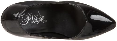 Pleaser Pink Label Women's Dre420/b Dress Sandal, Black Patent, 16 M US | Image 4