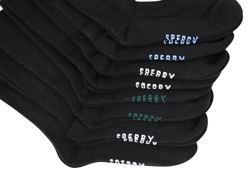 Image of Sperry Men's 8-Pack Cushion Comfort Crew Socks - Moisture-Wicking Athletic Socks - Crew Socks for Everyday or Sports Use