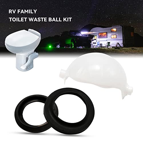 Image of 34117 Waste Ball Kit Rv Toilet Seal Compatible with Thetford Aqua Magic Style Lite, Style II & Style Plus and Residence Toilet Replacement