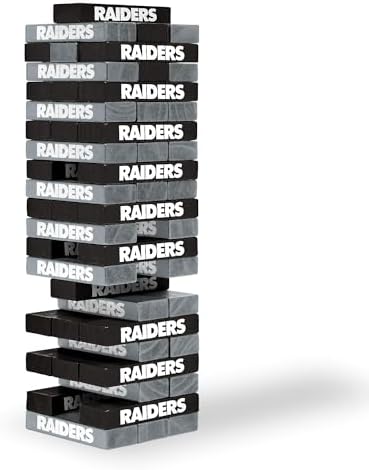 Wild Sports NFL Las Vegas Raiders Table Top Stackers 3" x 1" x .5...