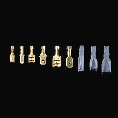ZDVHOMCB 270PCS Box Insulated Male Female Wire Connector 2.8/4.8/6.3mm Electrical Crimp Terminals Termin Spade Connectors Assorted Kit