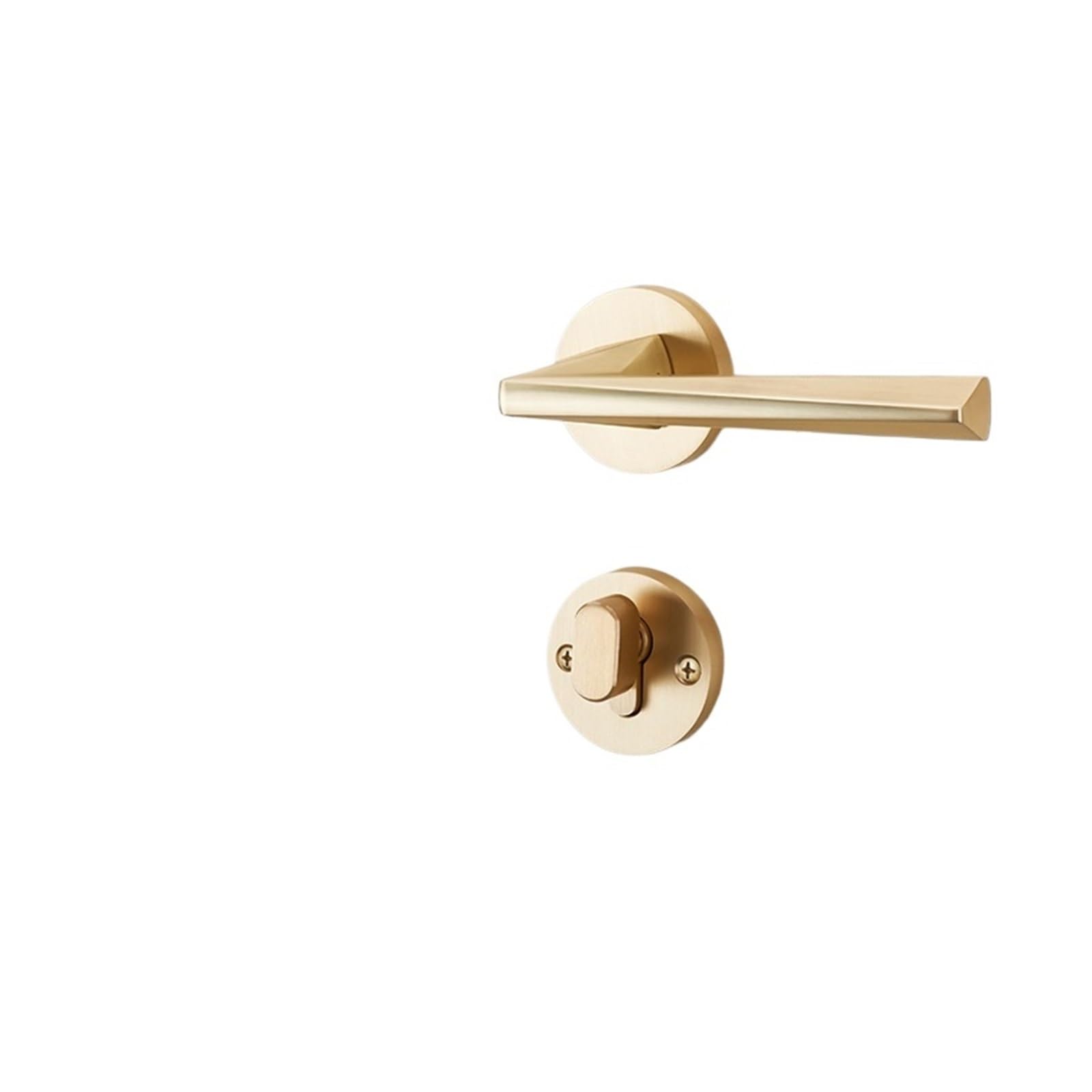 NYRXRYTCA Door Handle Indoor Bedroom Magnetic Silent Simple Room Door Lock Simple Matte Brushed Split Lock(Model A silent)