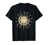 Magische Geometrie Mandala Sonne mit Mond Sterne