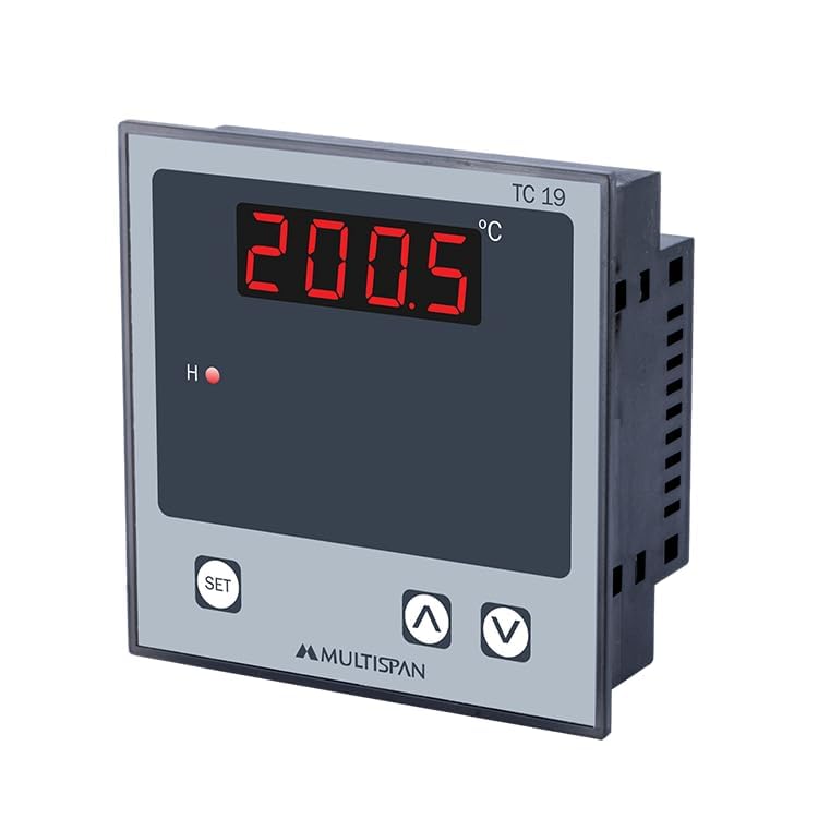 Multispan TC 19 Digital Temperature Controller, PT-100/3W Sensor, -50.0 to 200.0°C Range, 96x96mm Panel Mount, Relay Output-image-9