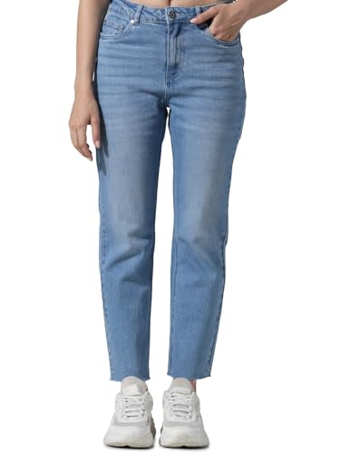 Image of ONLY Women's Straight Fit High Rise Jeans