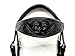 AMAZING HORSE STUFF Sidepull Bitless Bridle with Designer Hand Carving On Brow & Noseband Oval Shaped Full Black (Cob)