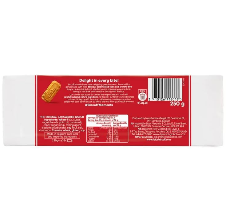 Image of Lotus BISCUIT | Belgian Speculoos | Caramelized Biscuit Cookies |Choco | Non-GMO and Vegan | 250G | Pack of 1