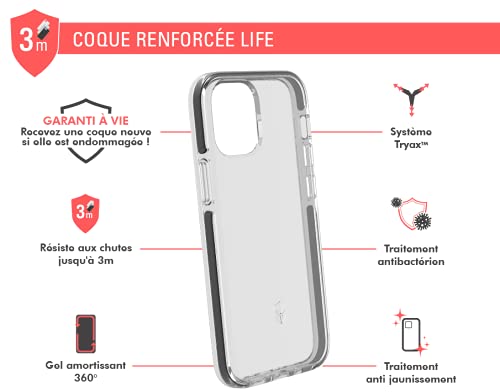 Coque iPhone 12 Mini Force Case New Life transparente antichoc